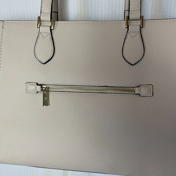 Vanessa Williams Large Faux Leather Tote Bag Like New Pre-owned Inside Pockets - Picture 6 of 7